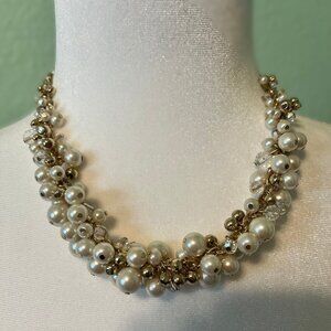 NWT Beaded and Faux Pearl Necklace, The Limited